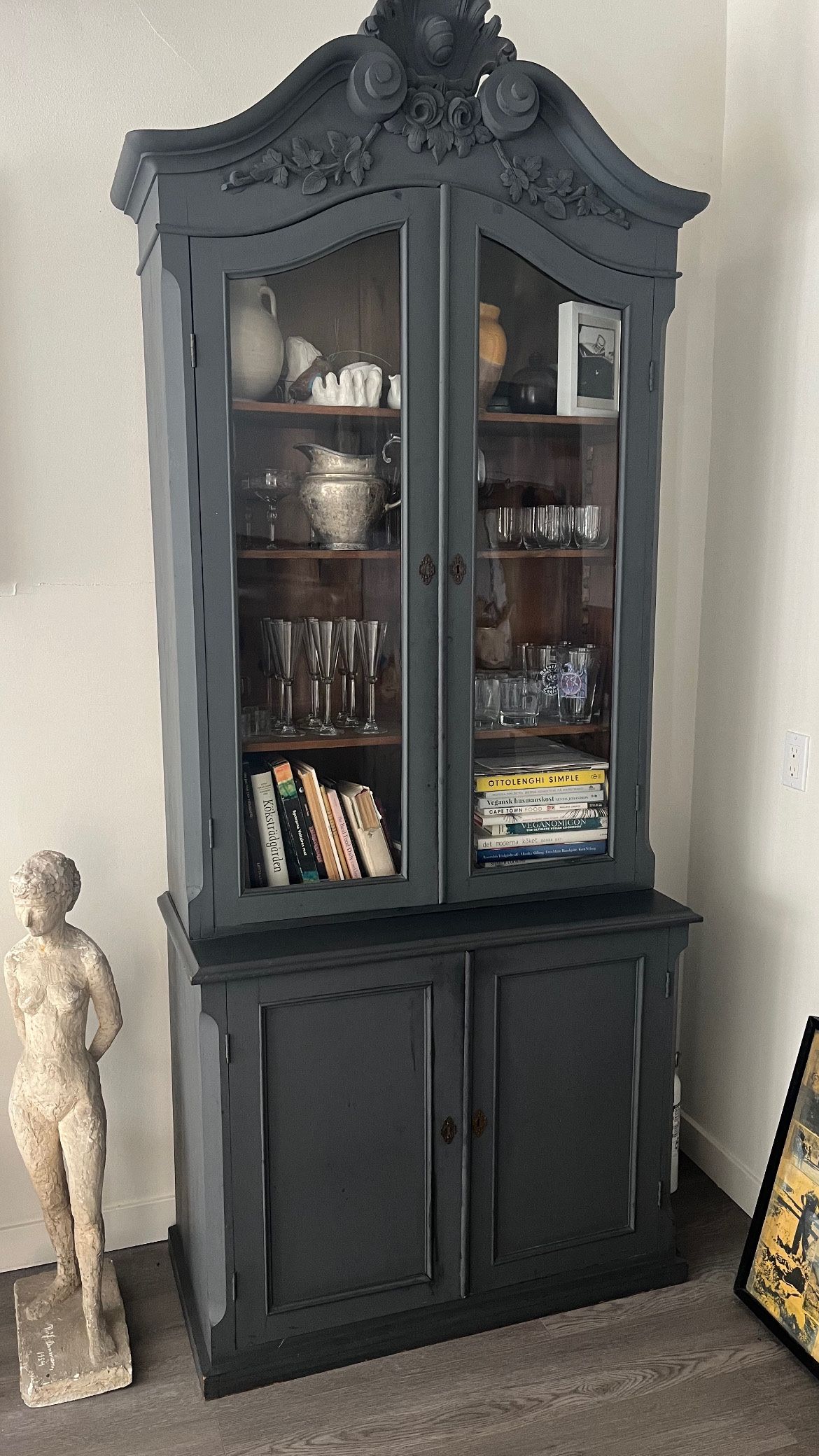 Antique European Display Cabinet