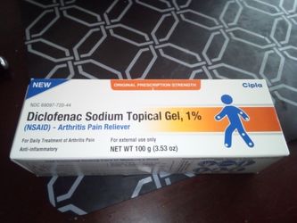 Diclofenac sodium topical gel 1% new box 100G (3.53oz)