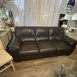 Brown Sofa & Love Seat
