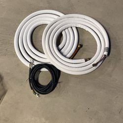 16 ft. Mini Split Line Set 3/8 in. and 1/4 in. O.D Copper Pipes Tubing, Insulation for Air Conditioning