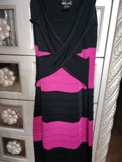 Fuchsia /Blk Bandage