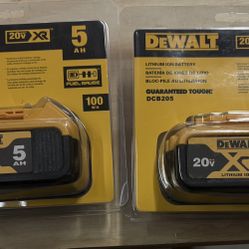 NEW DEWALT 20v XR 5ah Battery 