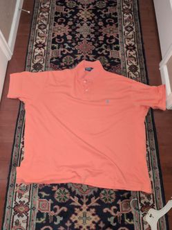 Mens XXL Orange Polo Ralph Lauren Shirt