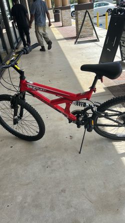 Bicycle. Red and black