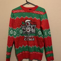 Fun Cat Christmas Sweater