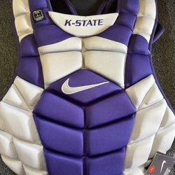 New Nike Vapor Kansas State 16” Chest Protector Diamond Elite