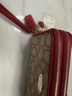 Coach Double Zip Wallet Wristlet