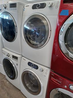 SAMSUNG FRONT LOAD WASHER AND ELECTRIC DRYER SET