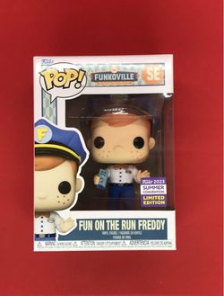 Funko SDCC 2023 Exclusive Fun On The Run Freddy Pop Security Guard Tickets