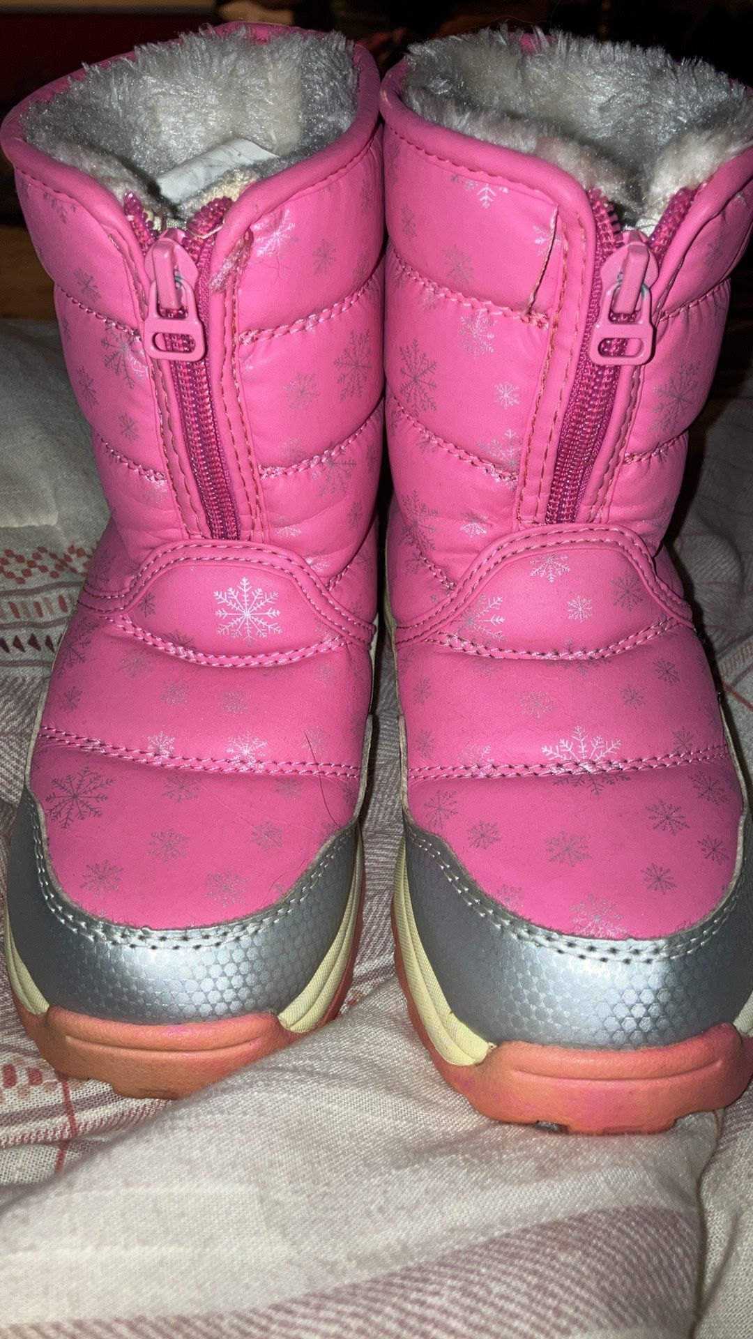 Pink Girls Winter Boots 