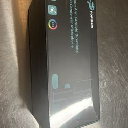 Gaming Microphone, USB Condenser Mic for PC, PS4/5 and Mac, Noise Cancellation Computer Mic with Mute, Reverb, Monitoring, Adjustable Boom Arm, Pop Fi