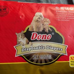 Dog Or Cat Diaper Size XXS