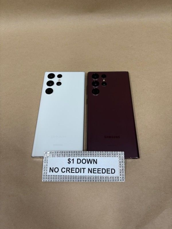 Samsung Galaxy S22 Ultra 5G - Only $1 Today Pay The Rest Later!