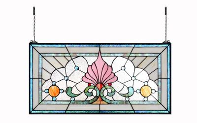 Tiffany-Style Stained Glass Window Panel