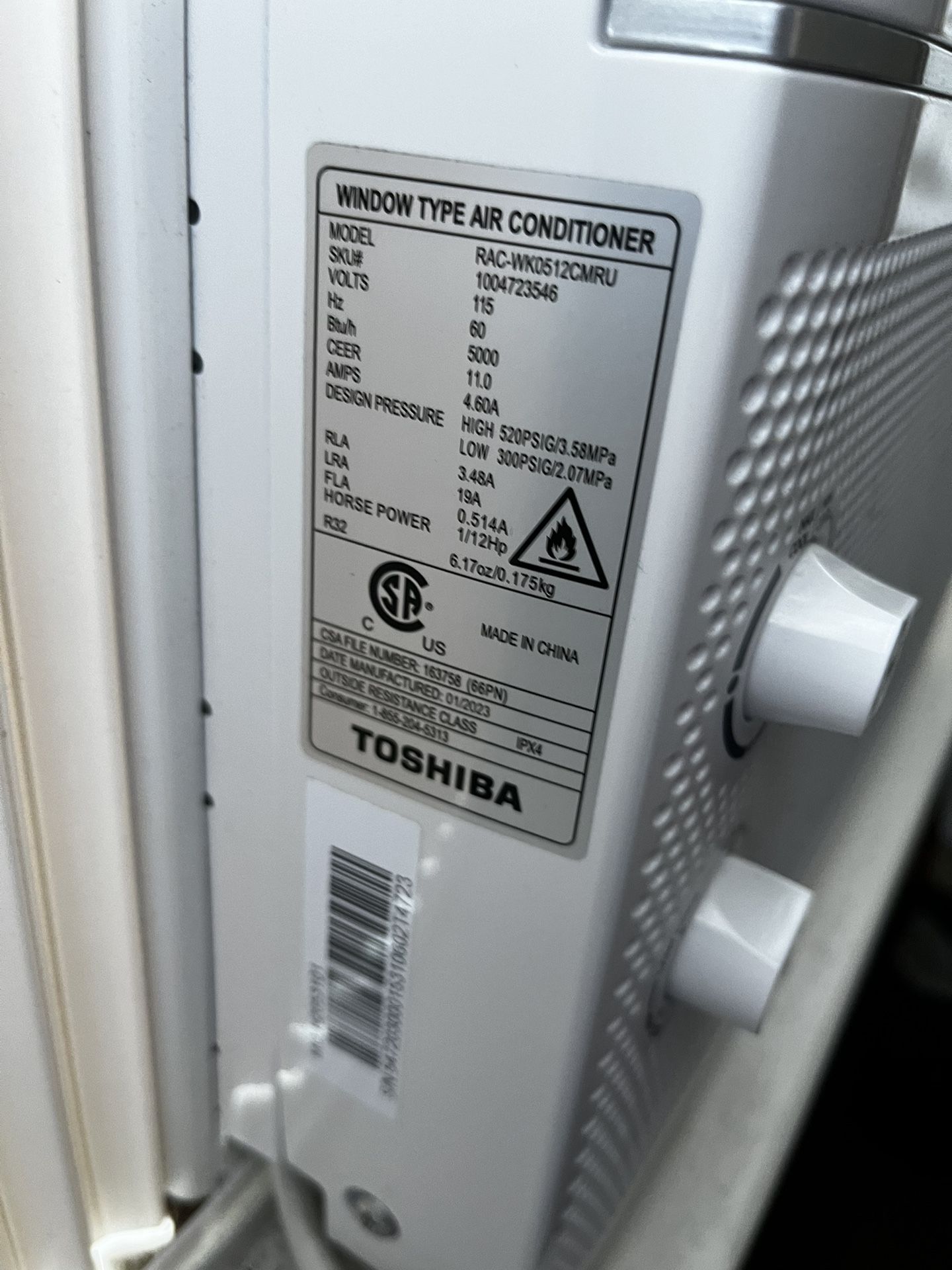 Toshiba window aC