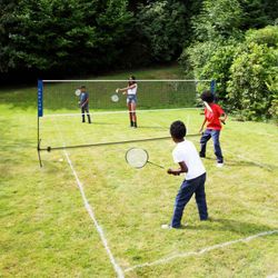 #17- 14' x 5' Portable Beach Training Badminton Net with Carrying Bag