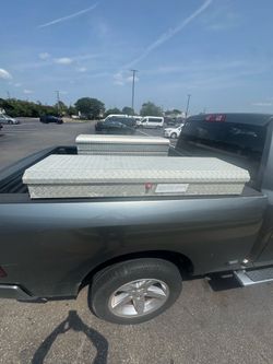 Truck bed tool box weather guard