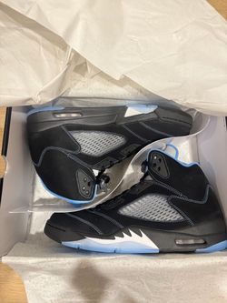 Air Jordan 5 Black University Blue