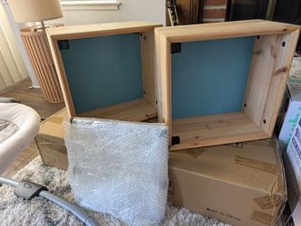 IKEA Wall Shelf Boxes with Glass Doors – Set of 2