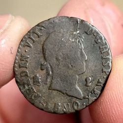 Spain Coin-2 Maravedis-1830-king Ferdinand VII