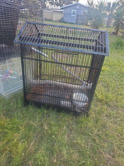 Large Bird Cage Used Metal