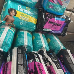 Ton Of Diapers And Pull Ups 
