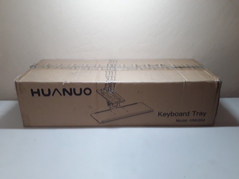 HUANUO Adjustable Keyboard Tray Under Desk Computer Keyboard & Mouse Tray HNKB04
