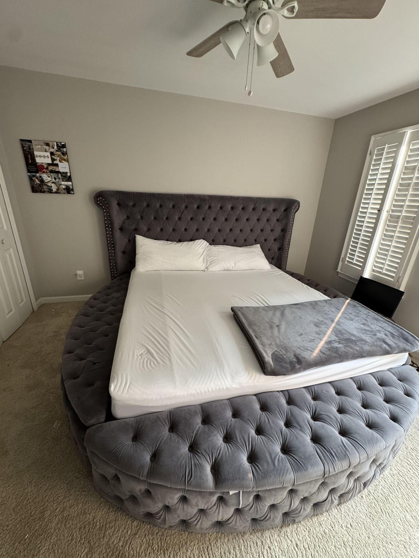 King Size Storage Bed And Mattress For Sale
