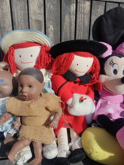 Vintage Doll and Plush Toy Lot