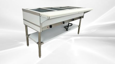 NSF 4 plate warmer and dry steam table NH-4-120