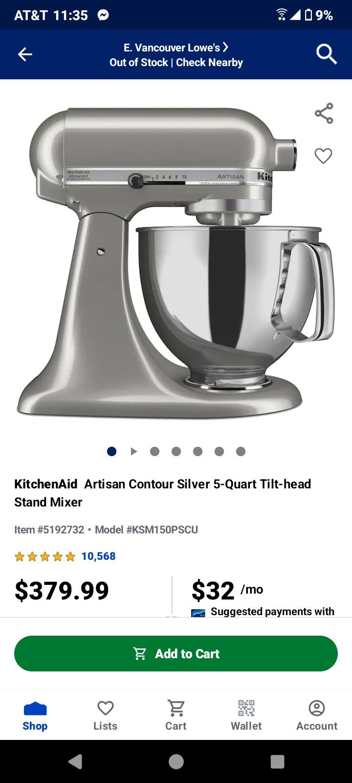 Kitchenaid Mixer