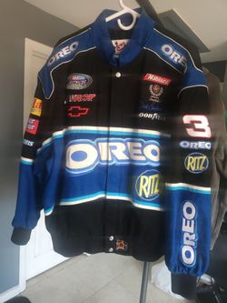 NASCAR Vintage Racing Jacket Printed Racing Unisex OREO jacket