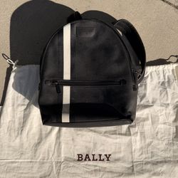 Bally Highend Backpack Black Vinyl Bag