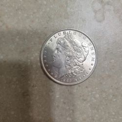 1889 Morgan Silver Dollar.  Uncirculated 