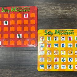 Silly Monsters Memory Match  Set Of 2