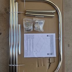 Aluminum Post Curtian Rod Kit 
