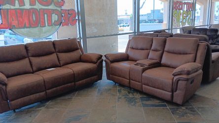 Brown Reclining Set