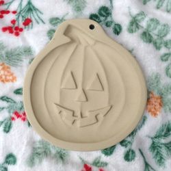 Halloween Pumpkin Vintage 1992 Brown Bag Cookie Art Mold
