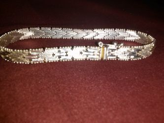 Woven Silver bracelet .925