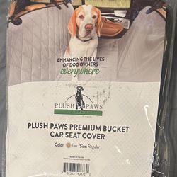 New Plush Paw premium bucket car seat cover