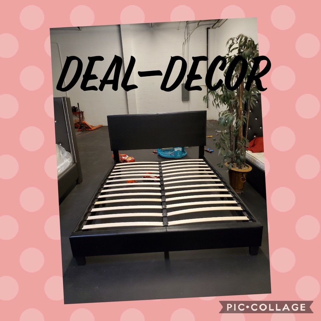 Black Platform Bed