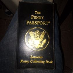 The Penny Passport Souvenir Penny Collecting Book Very Rare