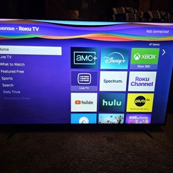 Hisense 58 Inch Roku Smart T.V.