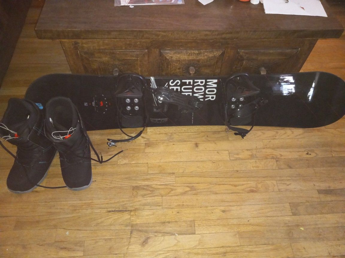 Snowboard And Boots