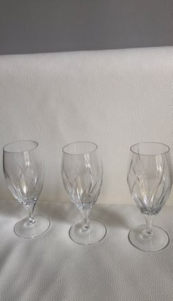 3 Fine Crystal Glasses