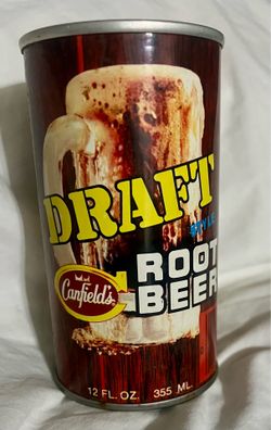 Vintage collectors edition of Canfield DRAFT ROOT BEER can