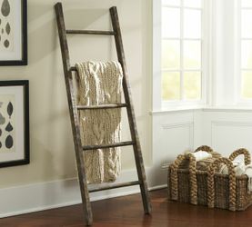 Hand made with barn wood. Decorative Ladder