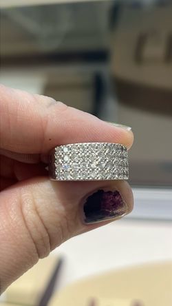 14k cluster ring