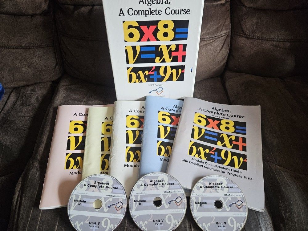 Videotext Algebra: A Complete Course Module D