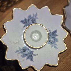 Vintage porcelain candle holders